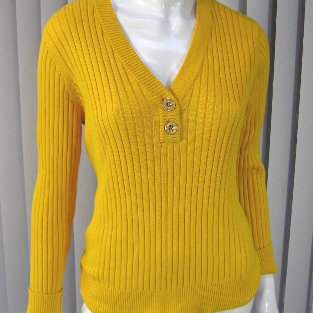 Lauren Jeans Company Long Sleeve V Neck Sweater Size P/L
